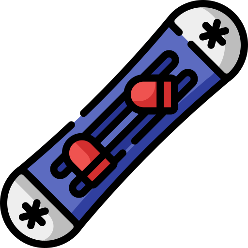 Snowboard Special Lineal color icono