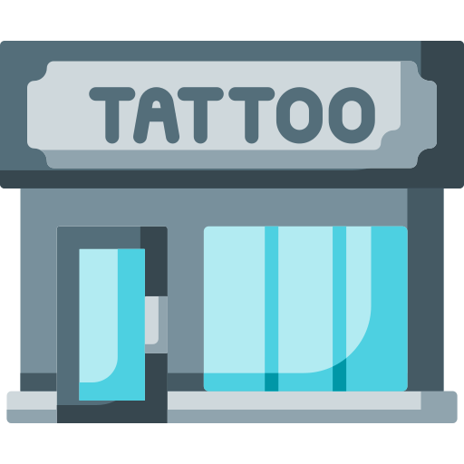 tattoo studio Special Flat icoon