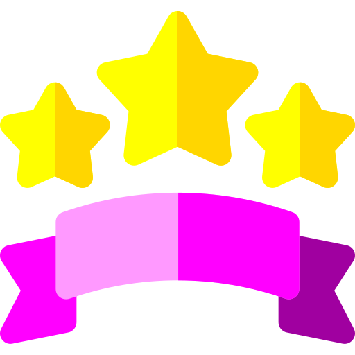 estrellas Basic Rounded Flat icono