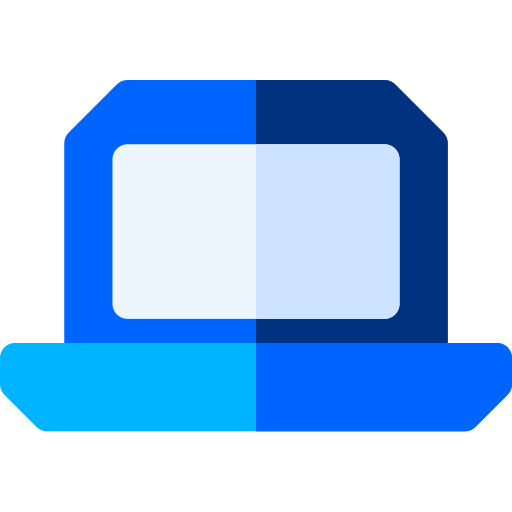 Laptop Basic Rounded Flat icon