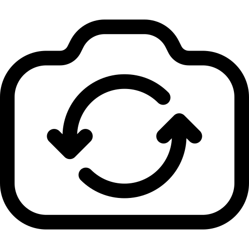 retourner Basic Rounded Lineal Icône