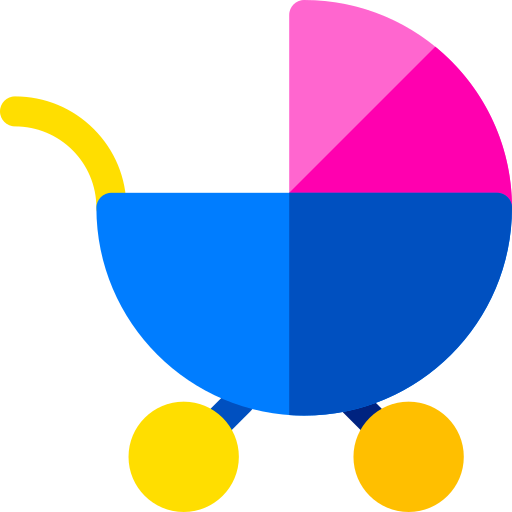 wózek dla dziecka Basic Rounded Flat ikona
