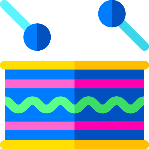 ドラム Basic Rounded Flat icon