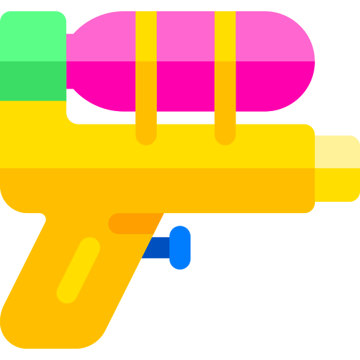 Water gun Basic Rounded Flat icon