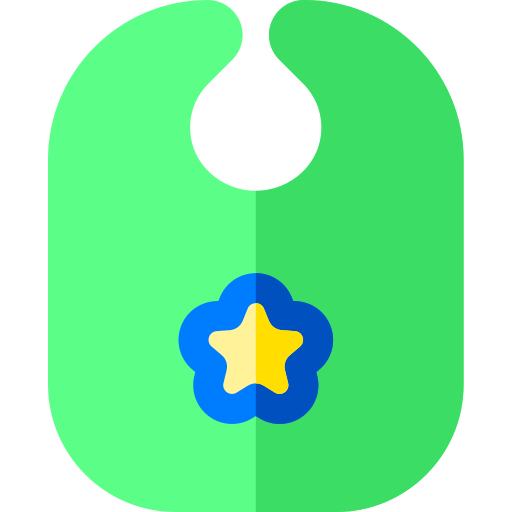 턱받이 Basic Rounded Flat icon