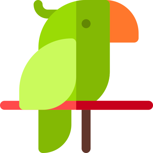 papegaai Basic Rounded Flat icoon