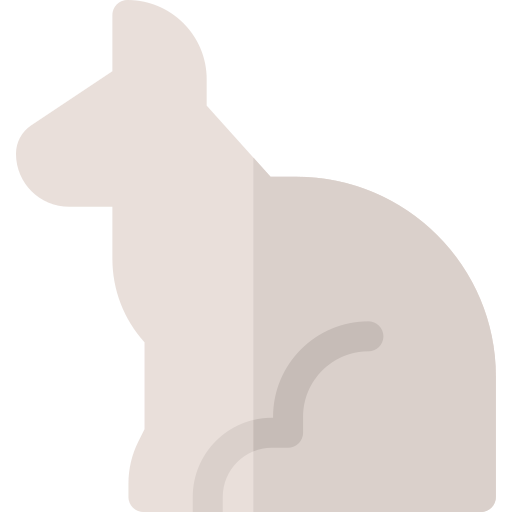 Gato Basic Rounded Flat icono