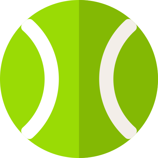 Pelota de tenis Basic Rounded Flat icono