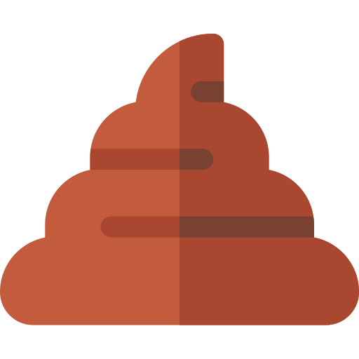 poep Basic Rounded Flat icoon