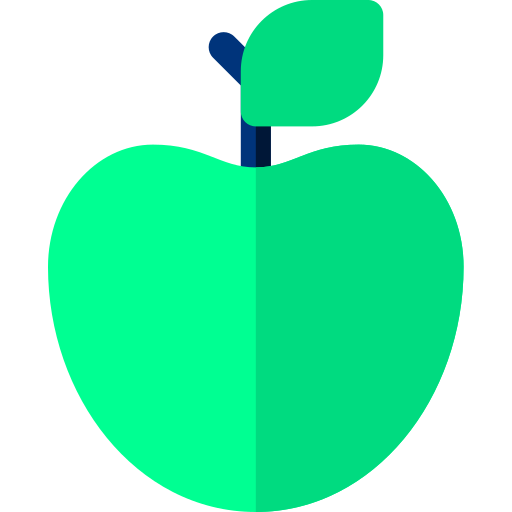 maçã Basic Rounded Flat Ícone