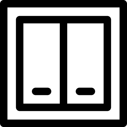 commutateur Basic Rounded Lineal Icône