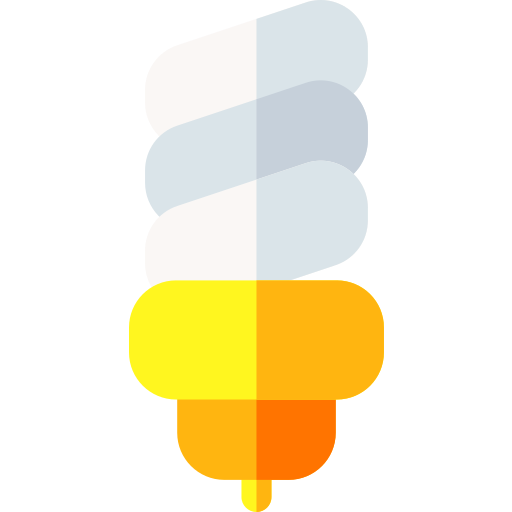 Light bulb Basic Rounded Flat icon