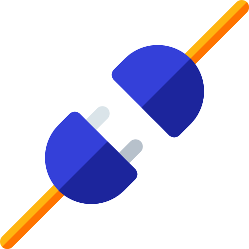 プラグ Basic Rounded Flat icon
