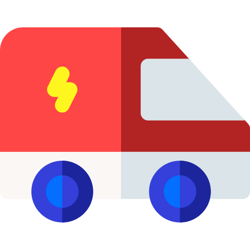 Camión Basic Rounded Flat icono