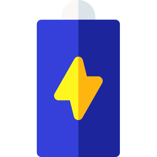 Batería Basic Rounded Flat icono