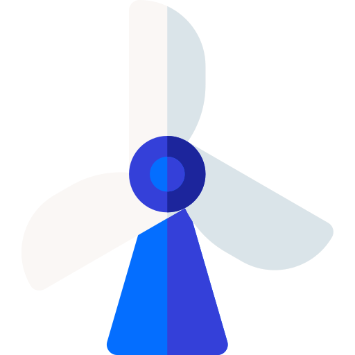風車 Basic Rounded Flat icon