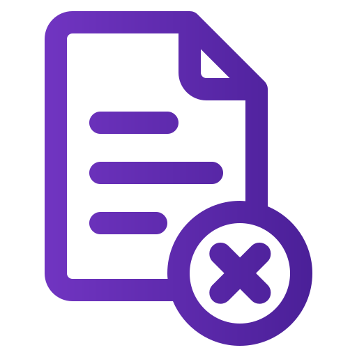 borrar archivo Generic gradient outline icono