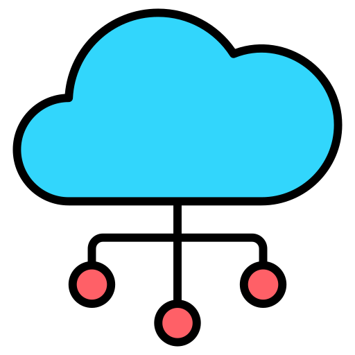 nube Generic color lineal-color icono