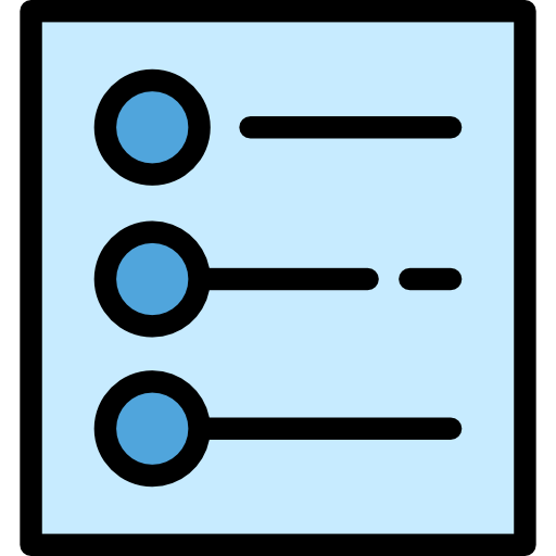 메뉴 Detailed Rounded Lineal color icon