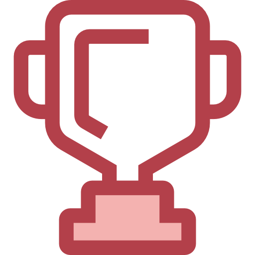 Trophy Monochrome Red icon