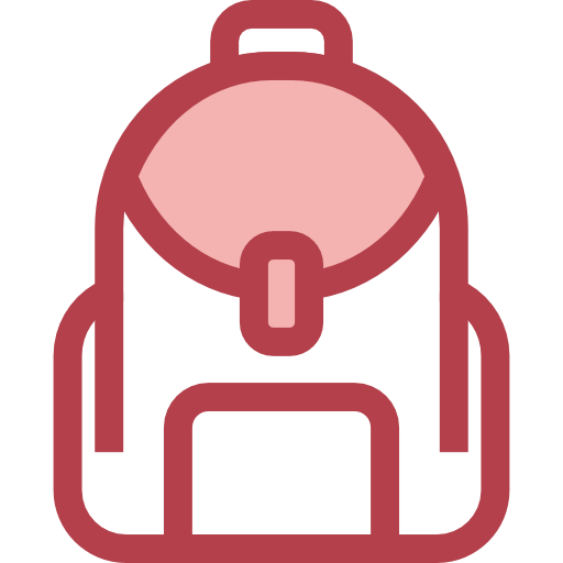 Backpack Monochrome Red icon