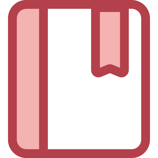 Book Monochrome Red icon