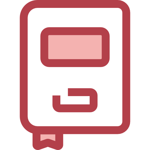 도서 Monochrome Red icon