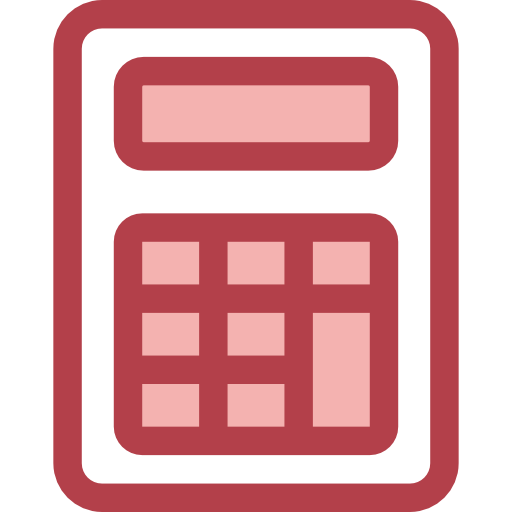 電卓 Monochrome Red icon