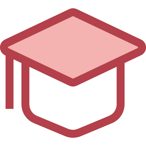 Graduate Monochrome Red icon