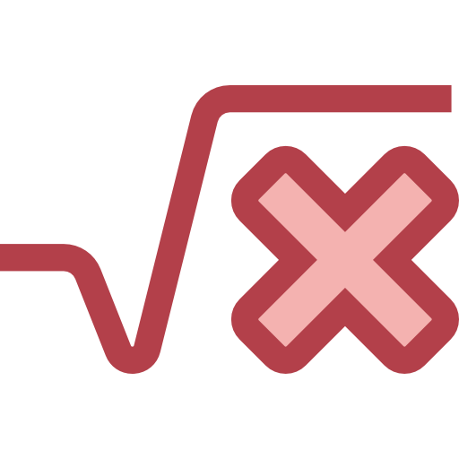 Math Monochrome Red icon