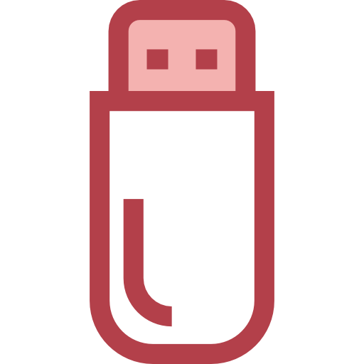 ペンドライブ Monochrome Red icon