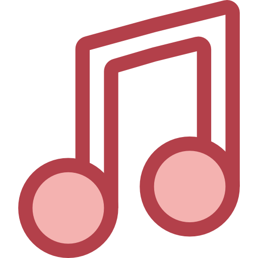 Music Monochrome Red icon