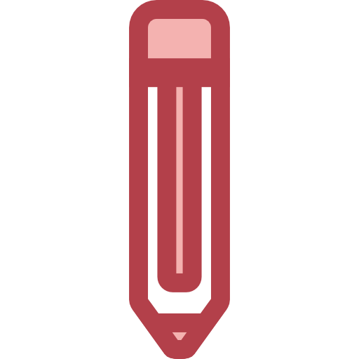 Pencil Monochrome Red icon