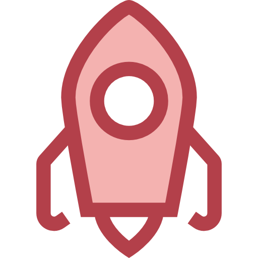 Rocket Monochrome Red icon