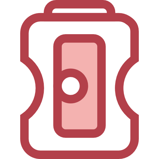 Sharpener Monochrome Red icon