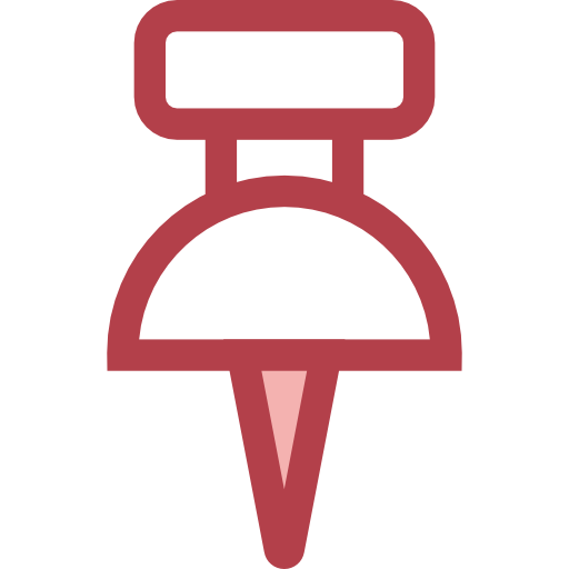 압정 Monochrome Red icon