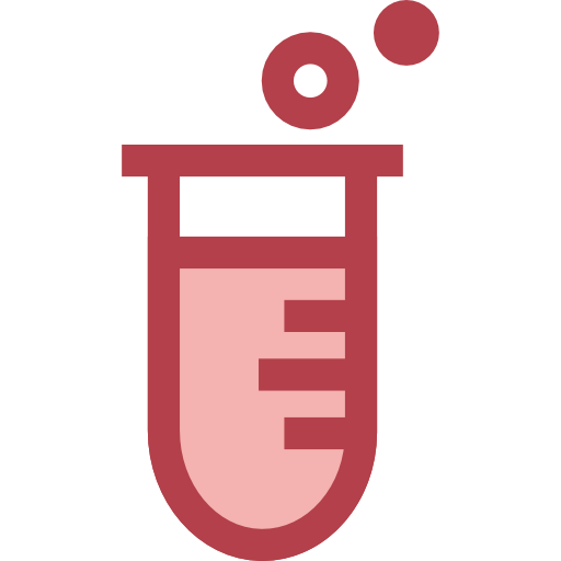 Test tube Monochrome Red icon