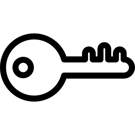 鍵 Detailed Rounded Lineal icon