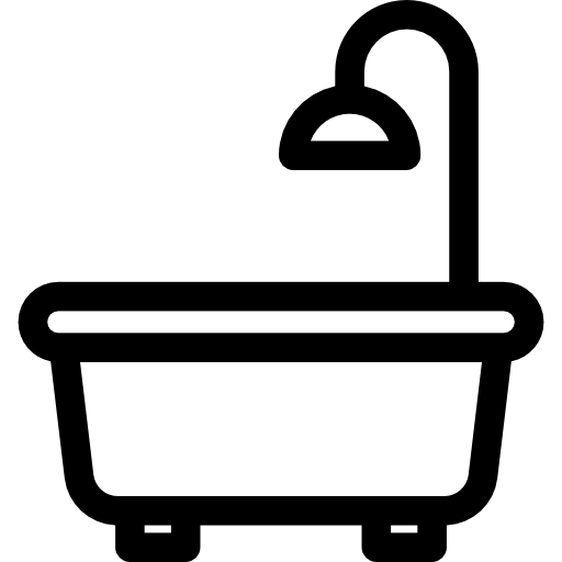 목욕통 Detailed Rounded Lineal icon