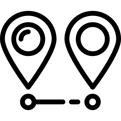 距離 Detailed Rounded Lineal icon