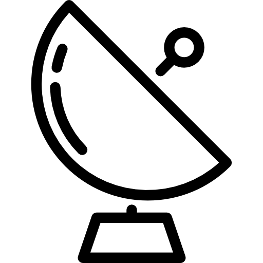 위성 Detailed Rounded Lineal icon
