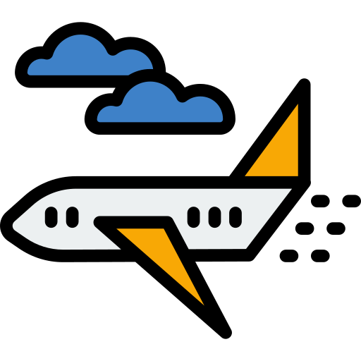 avião Detailed Rounded Lineal color Ícone