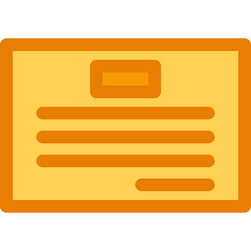 cheque Detailed Rounded Lineal color icono