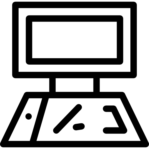 komputer Detailed Rounded Lineal ikona