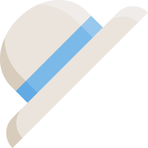 chapeau Basic Straight Flat Icône
