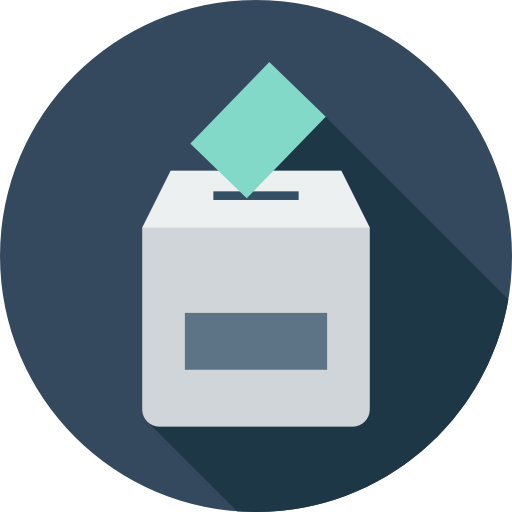 Vote Flat Circular Flat icon