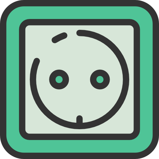 Socket Detailed Rounded Lineal color icon