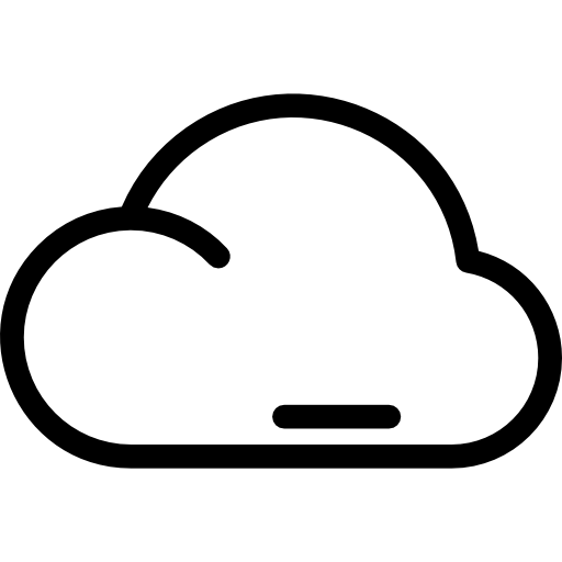 chmura Detailed Rounded Lineal ikona