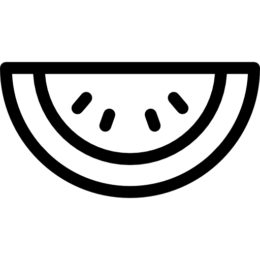 Watermelon Detailed Rounded Lineal icon