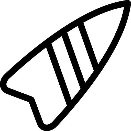 서핑 보드 Detailed Rounded Lineal icon